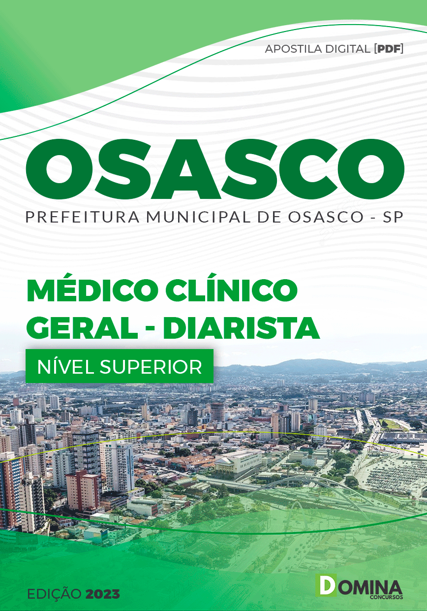 Apostila Concurso Pref Osasco SP 2023 Médico Clínico Geral Diarista