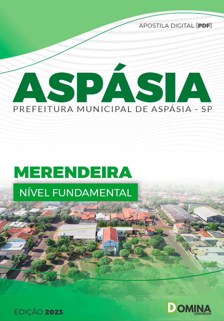 Apostila Concurso Pref Aspásia SP 2023 Merendeira