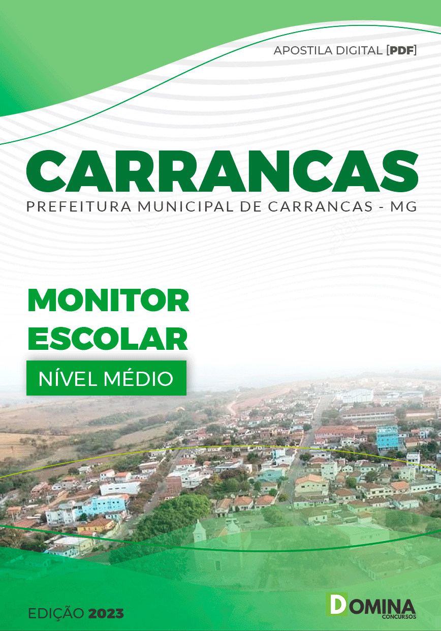 Apostila Digital Pref Carrancas MG 2023 Monitor Escolar