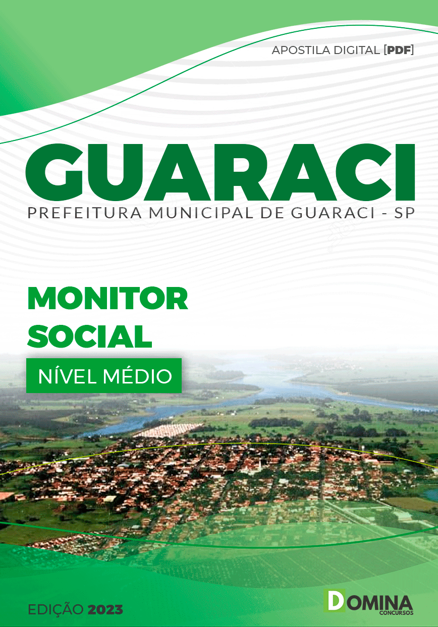 Apostila Concurso Pref Guaraci SP 2023 Monitor Social