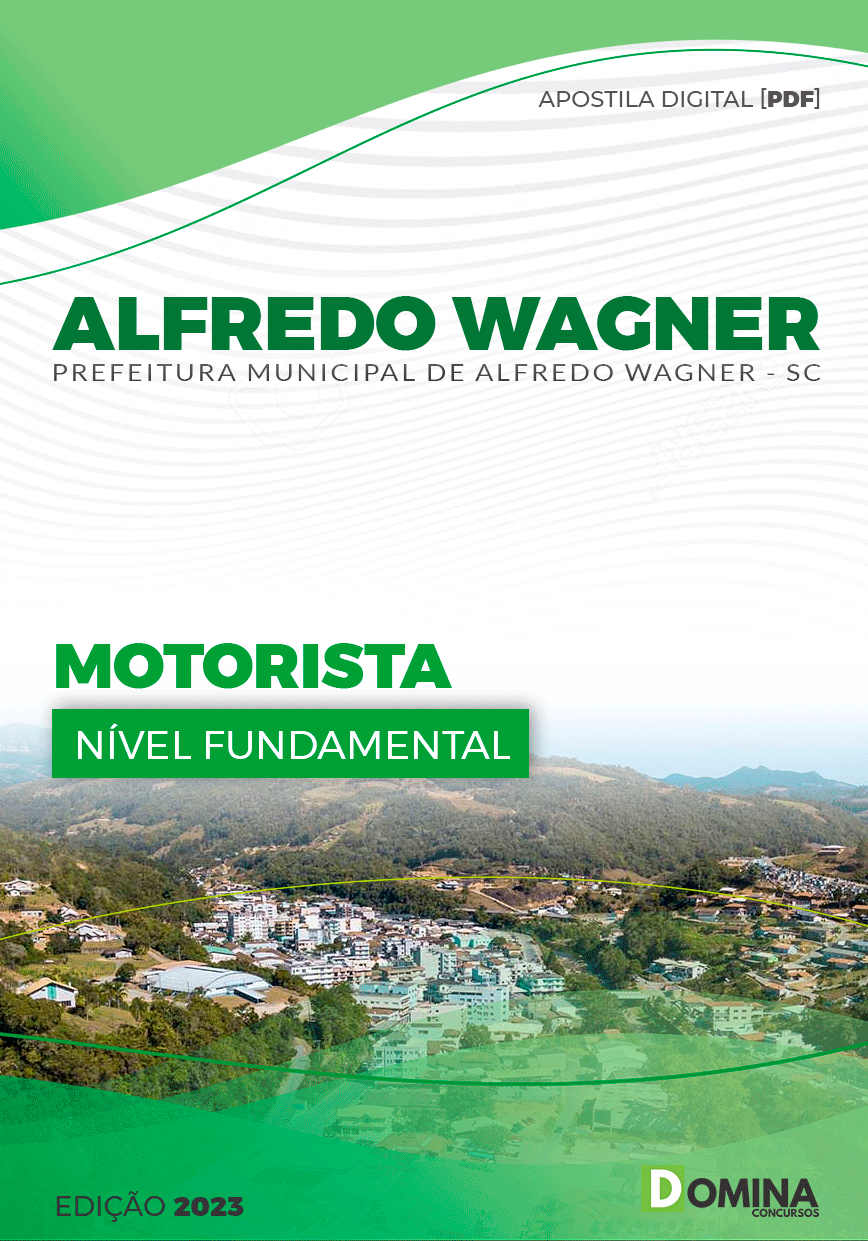 Apostila Digital Pref Alfredo Wagner SC 2023 Motorista