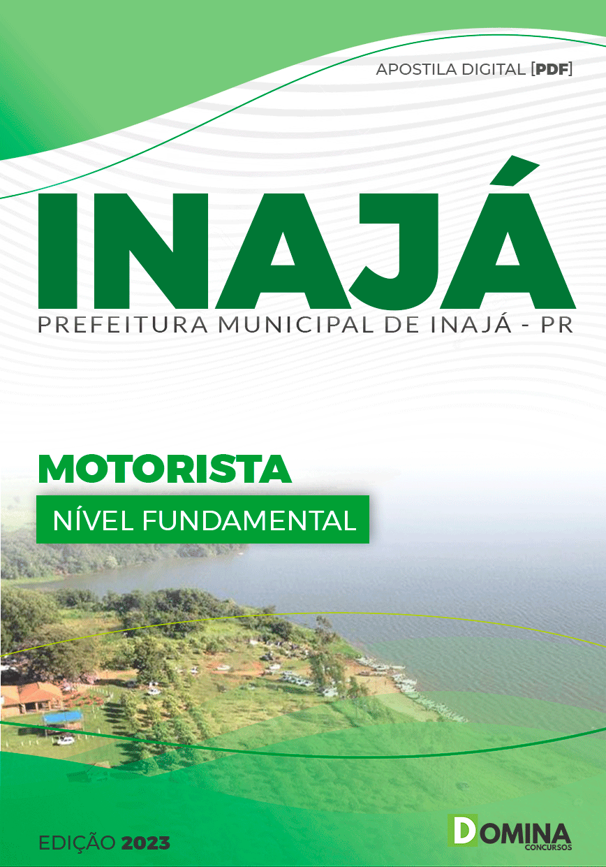 Apostila Digital Concurso Pref Inajá PR 2023 Motorista