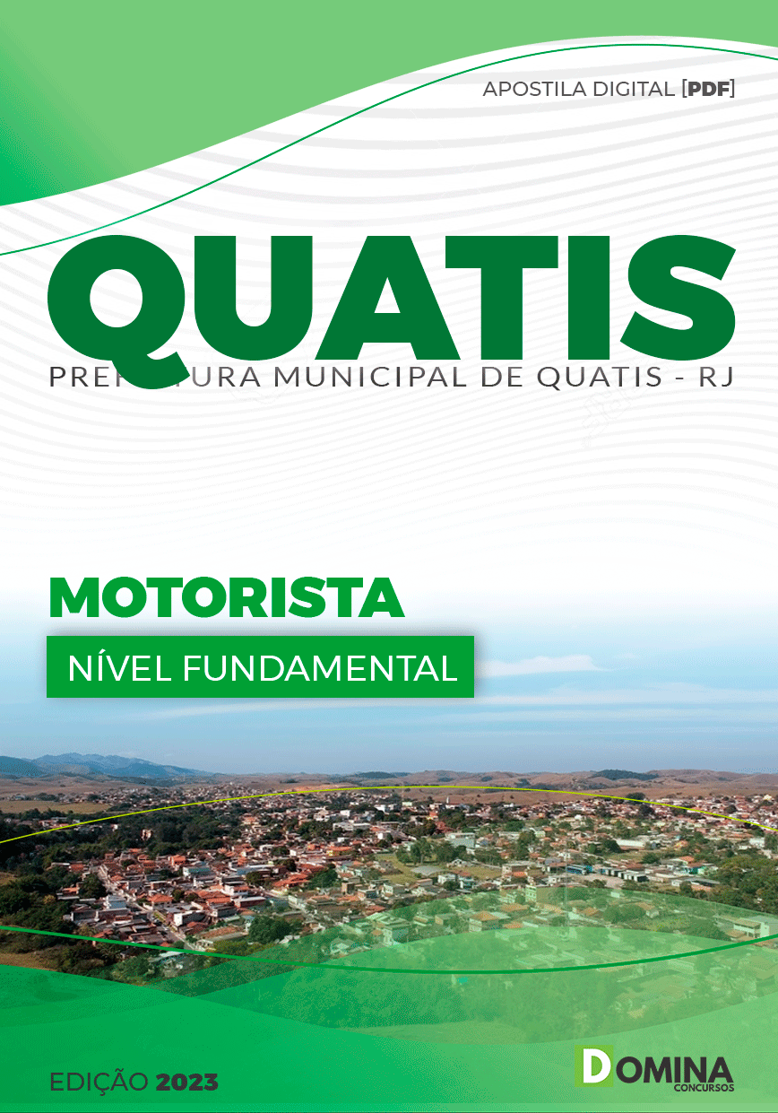 Apostila Concurso Pref Quatis RJ 2023 Motorista