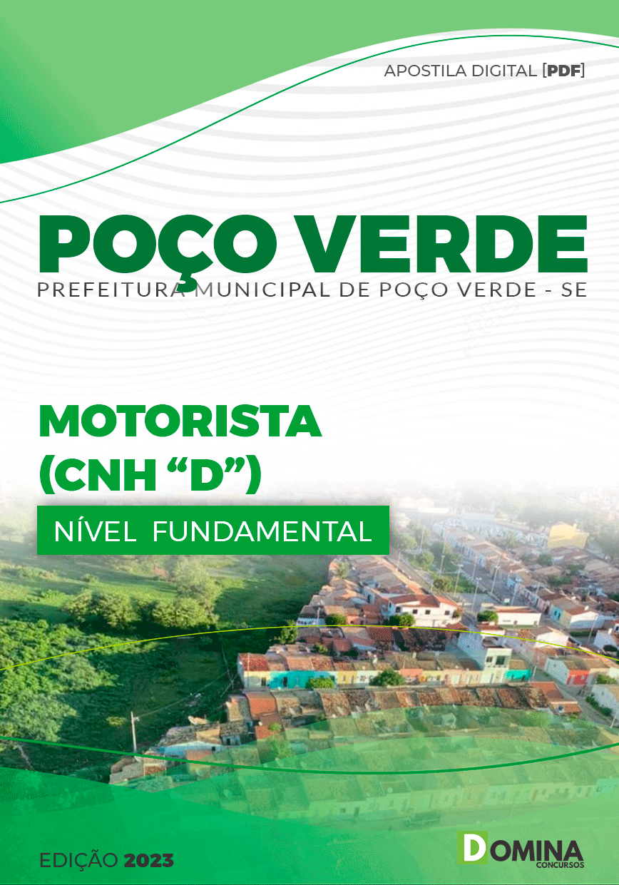 Apostila Concurso Pref Poço Verde SE 2023 Motorista D