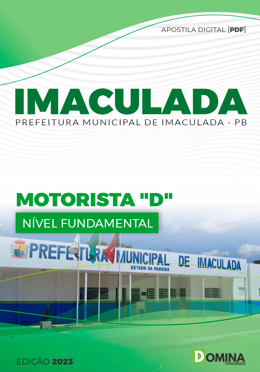 Apostila Concurso Pref Imaculada PB 2023 Motorista D