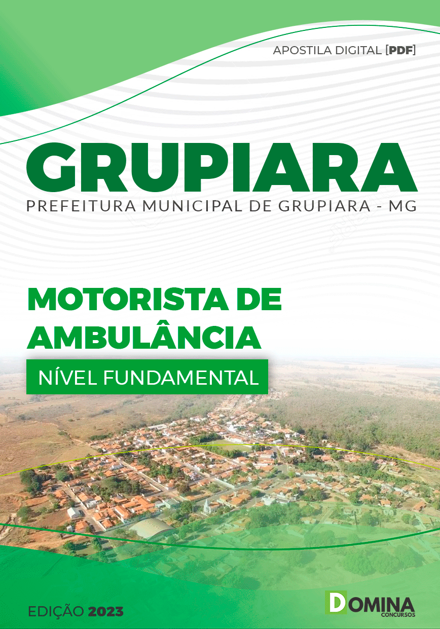 Apostila Concurso Pref Grupiara MG 2023 Motorista Veículos Leves