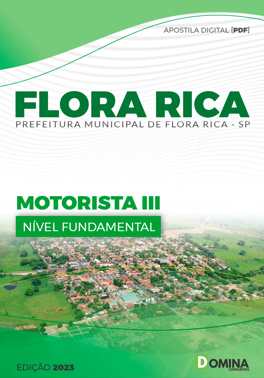 Apostila Concurso Pref Flora Rica SP 2023 Motorista III