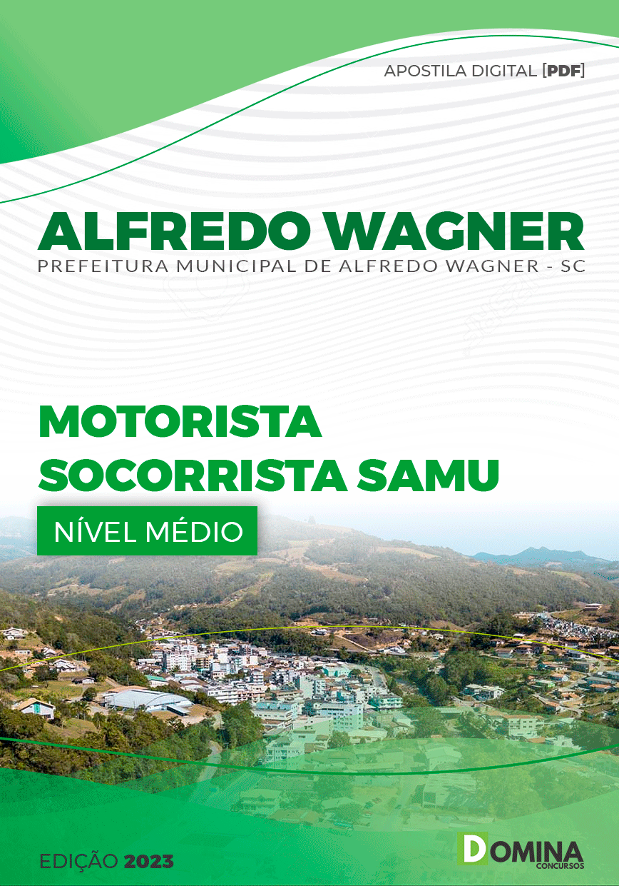 Apostila Pref Alfredo Wagner SC 2023 Motorista Socorrista SAMU