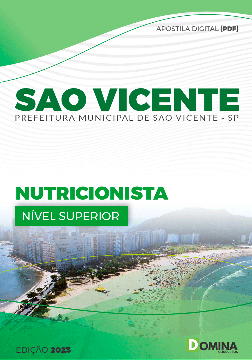 Apostila Concurso Pref São Vicente SP 2023 Nutricionista
