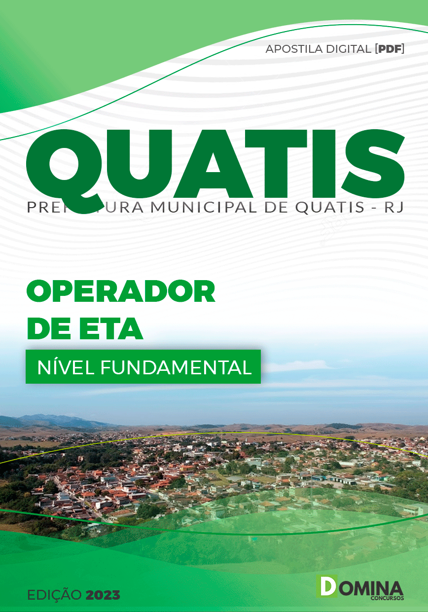 Apostila Digital Pref Quatis RJ 2023 Operador ETA