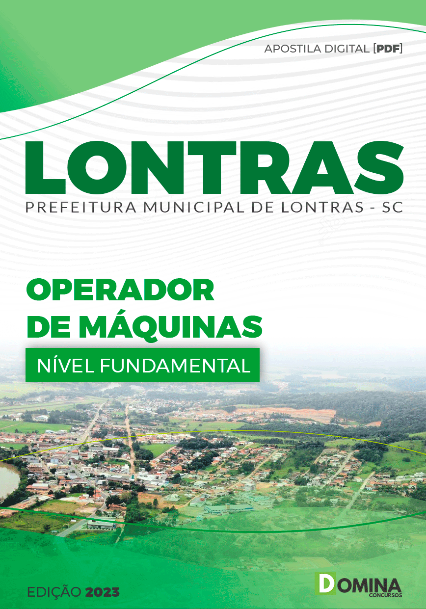 Apostila Concurso Pref Lontras SC 2023 Operador Máquinas