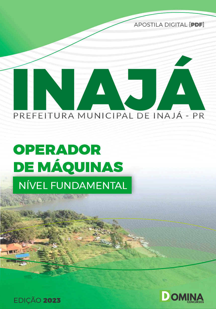 Apostila Concurso Pref Inajá PR 2023 Operador Máquinas