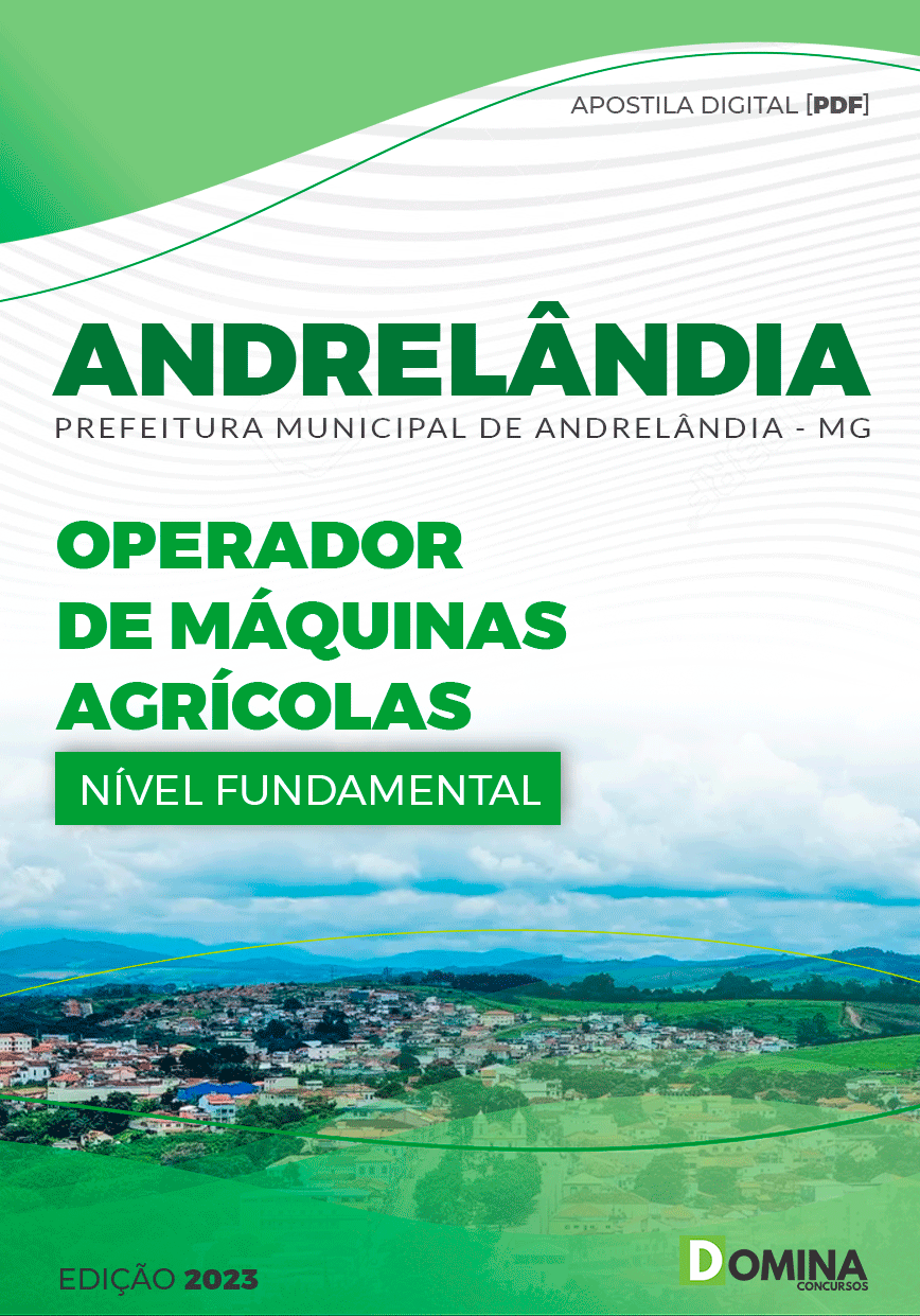 Apostila Pref Andrelândia MG 2023 Operador Máquinas Agrícolas