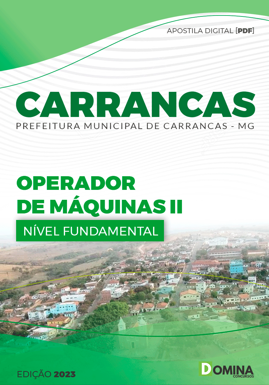 Apostila Pref Carrancas MG 2023 Operador Máquinas II