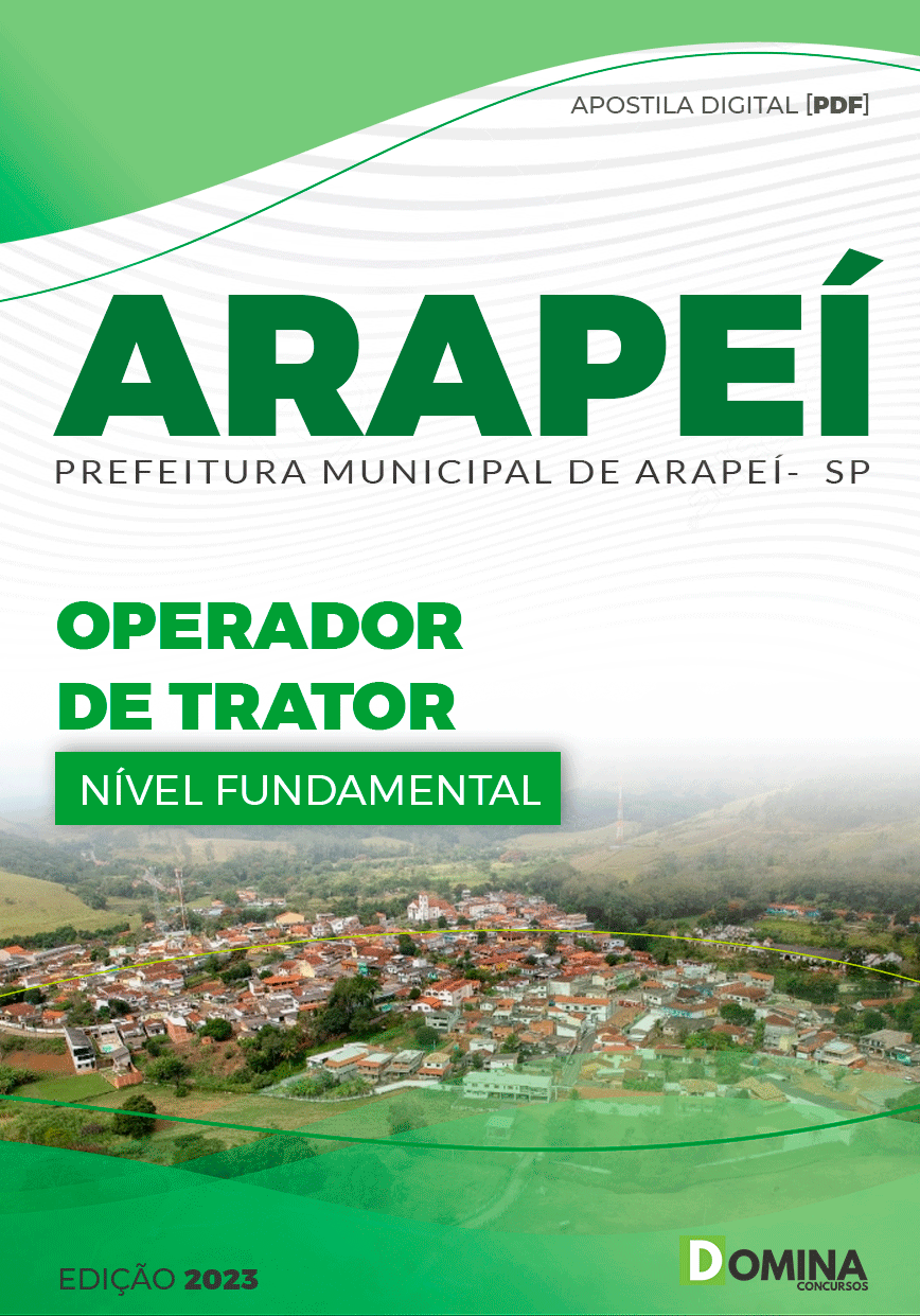 Apostila Concurso Pref Arapeí SP 2023 Operador Trator