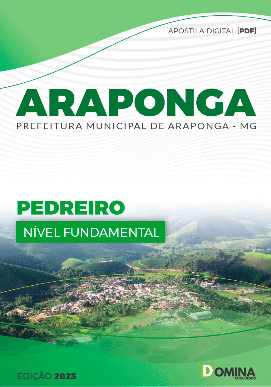 Apostila Concuro Pref Araponga MG 2023 Pedreiro