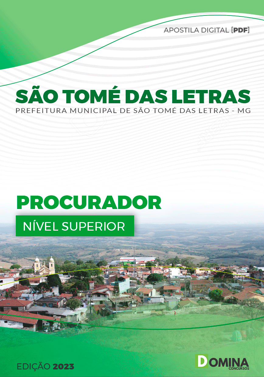 Apostila Pref São Tomé Letras MG 2023 Procurador