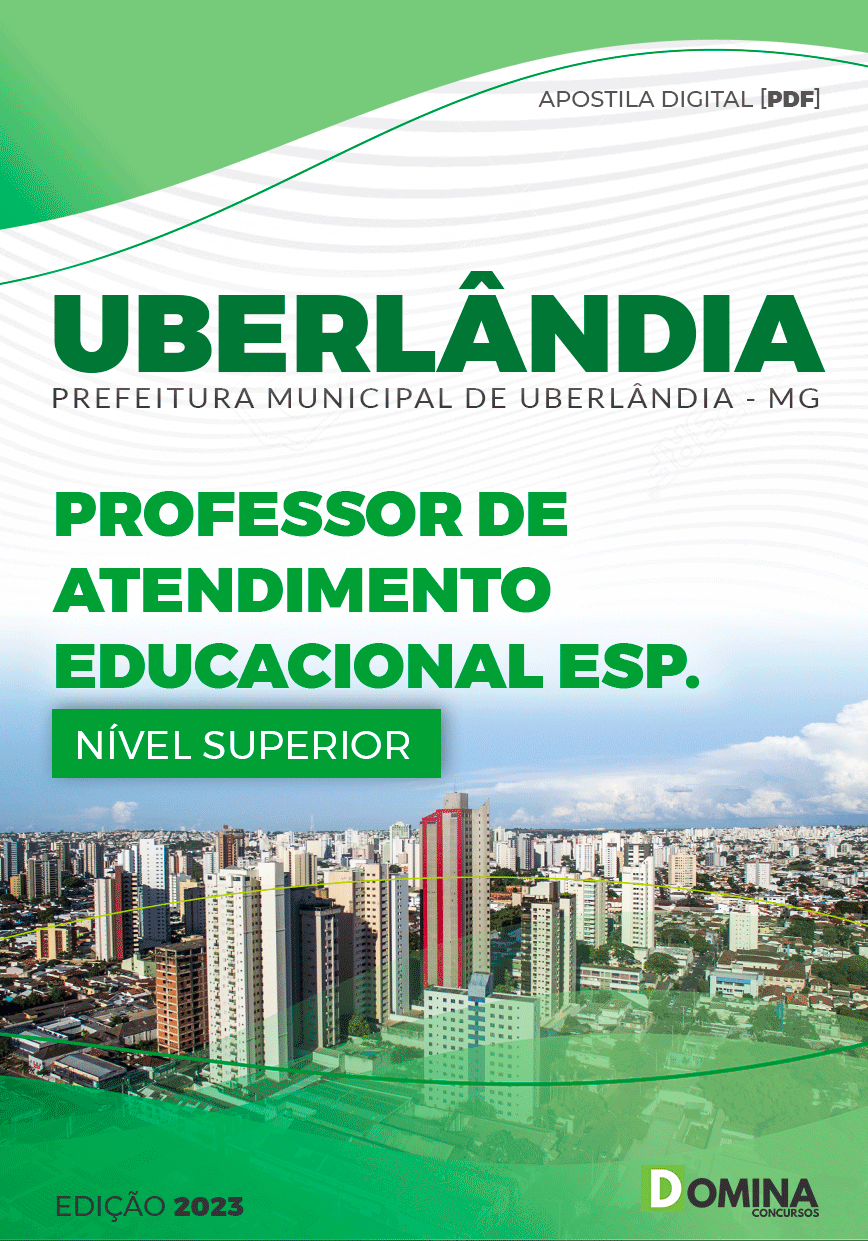 Apostila Pref Uberlândia MG 2023 Professor Atend Educacional Especializado