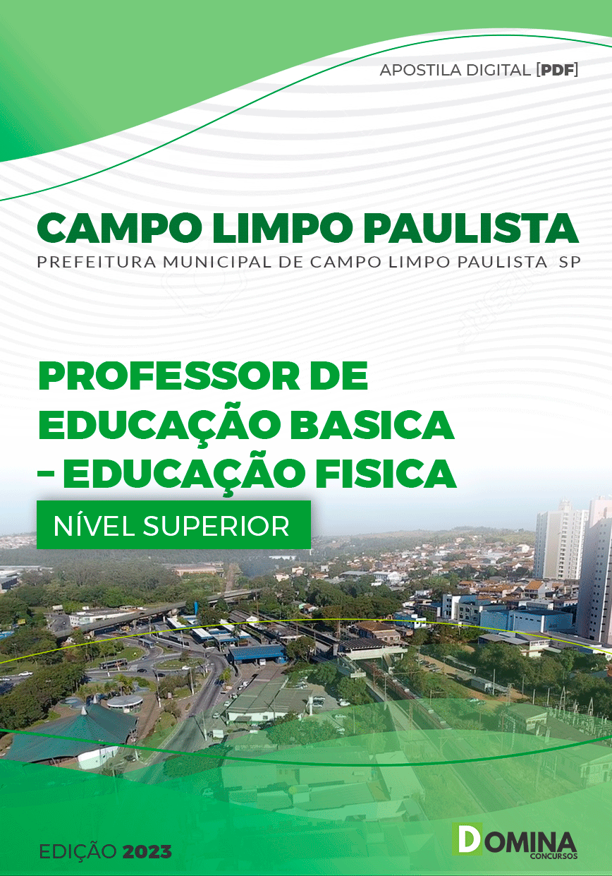 Apostila Pref Campo Limpo Paulista SP 2023 Professor II Educação Física
