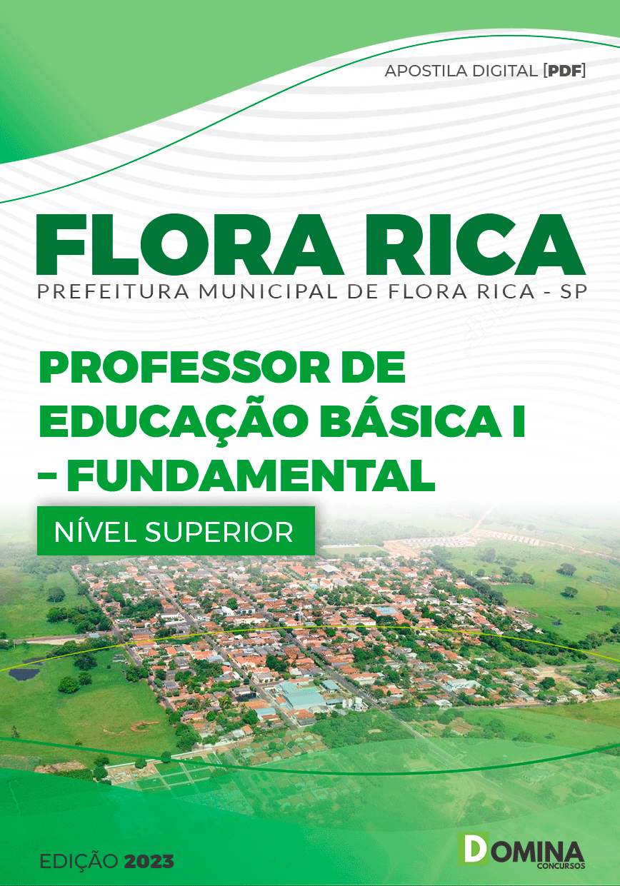Apostila Processo Seletivo Flora Rica SP 2023 Prof Educação Básica I