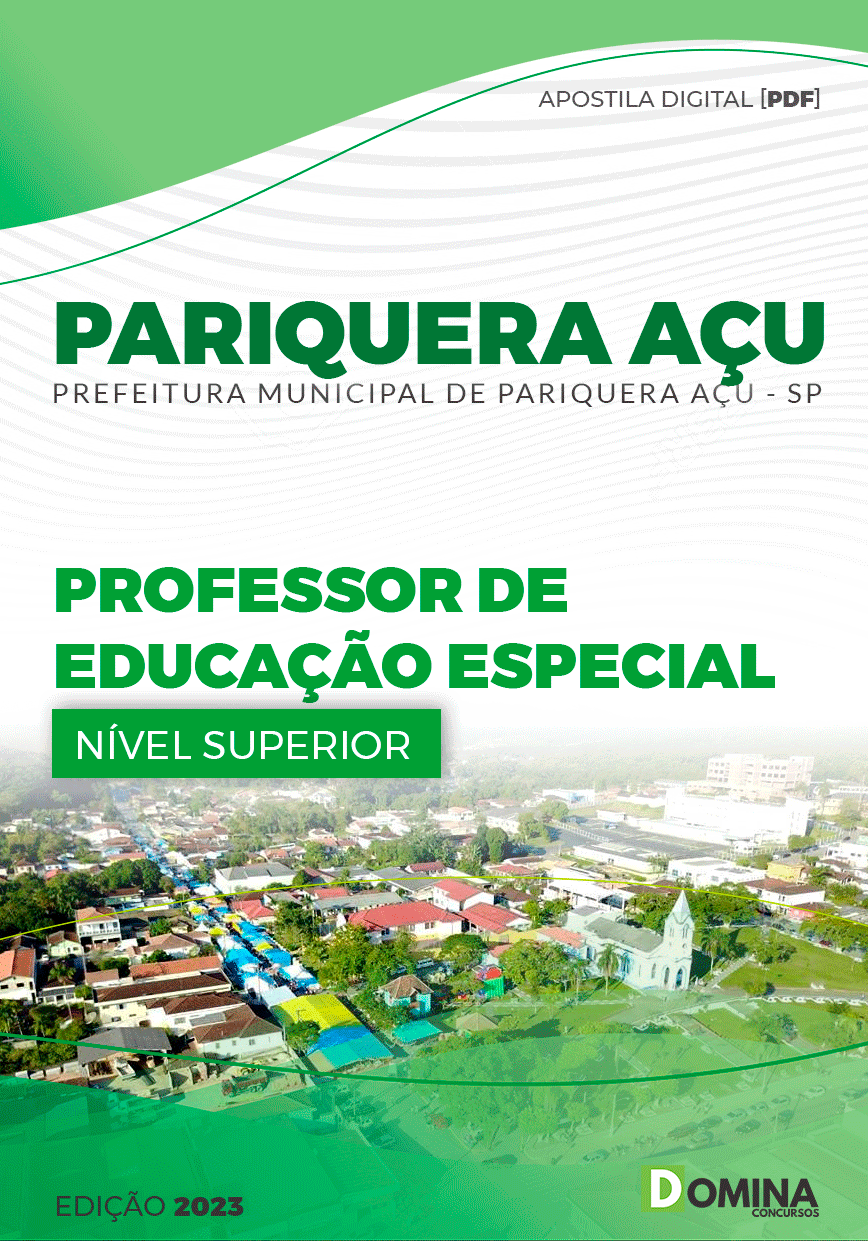 Apostila Pref Pariquera Açu SP 2023 Professor Educação Especial