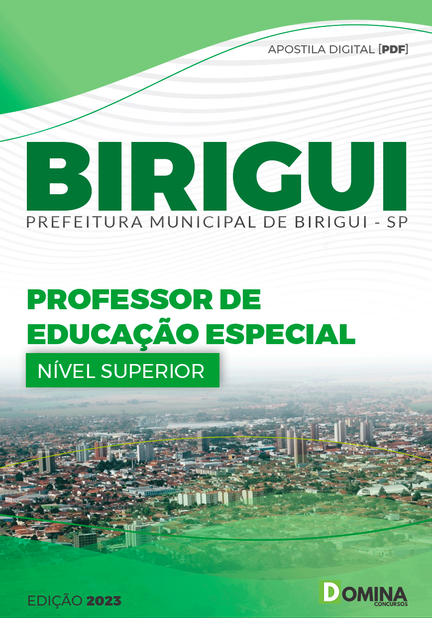 Apostila Pref Birigui SP 2023 Professor Educação Especial