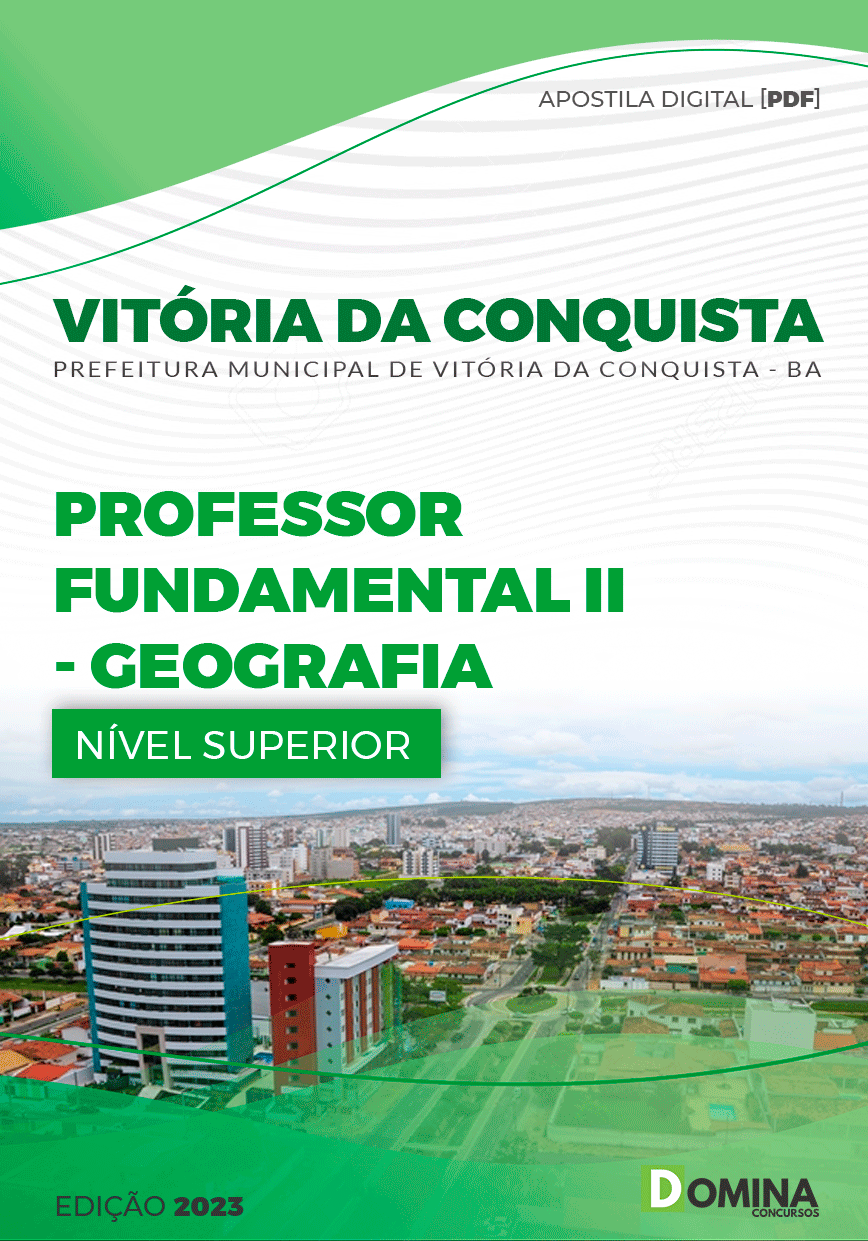 Apostila Pref Vitória Conquista BA 2023 Professor Fund II Geografia