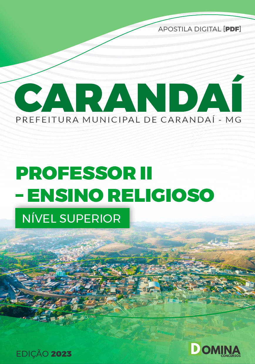Apostila Pref Carandaí MG 2023 Professor II Ensino Religioso