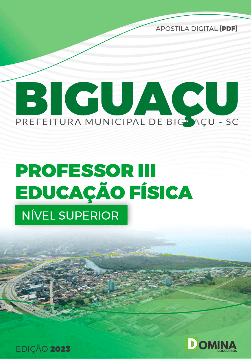 Apostila Pref Biguaçu SC 2023 Professor III Educação Física