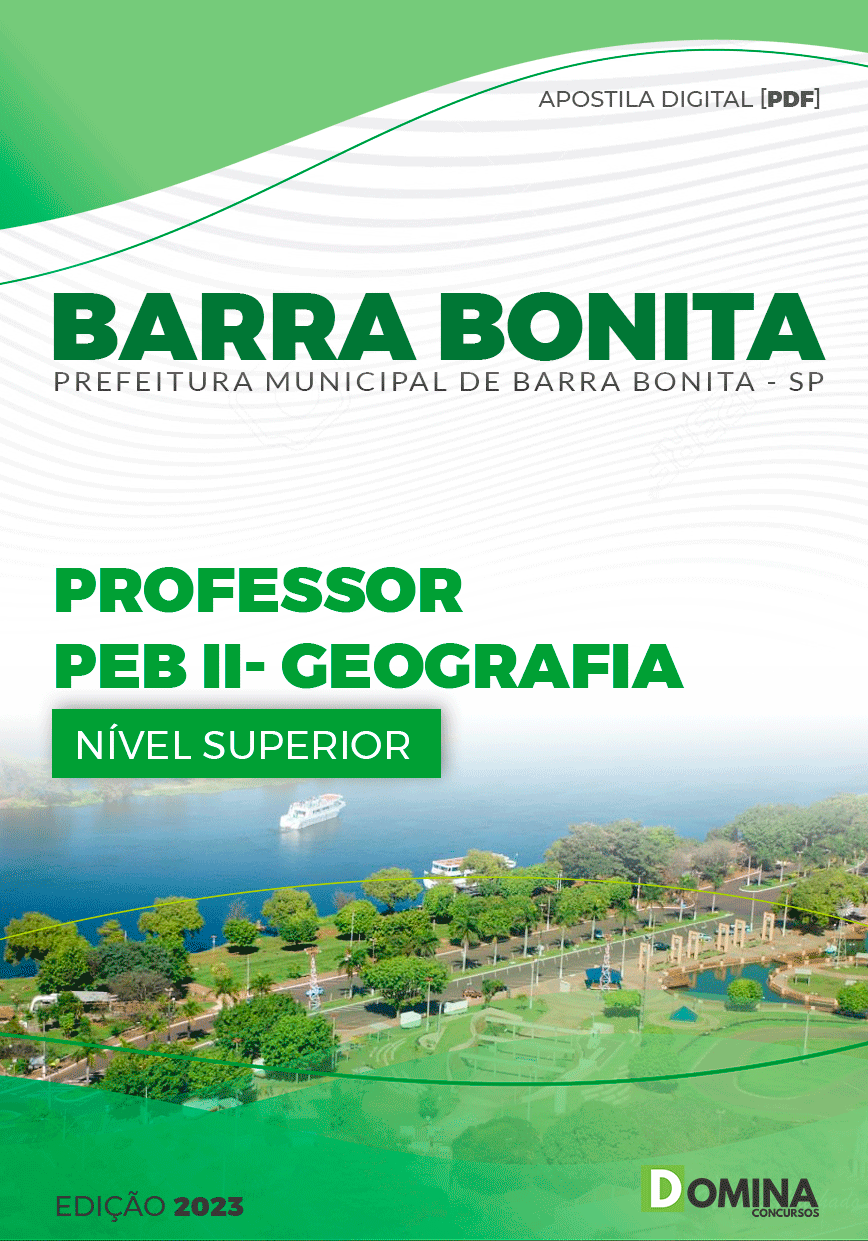 Apostila Pref Barra Bonita SP 2023 Professor PEB II Geografia