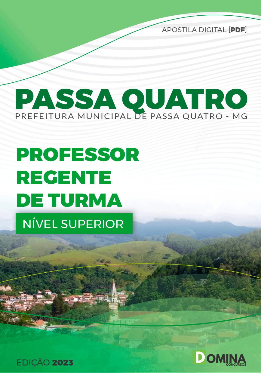 Apostila Pref Passa Quatro MG 2023 Professor Educ Inf Ensino Fundamental