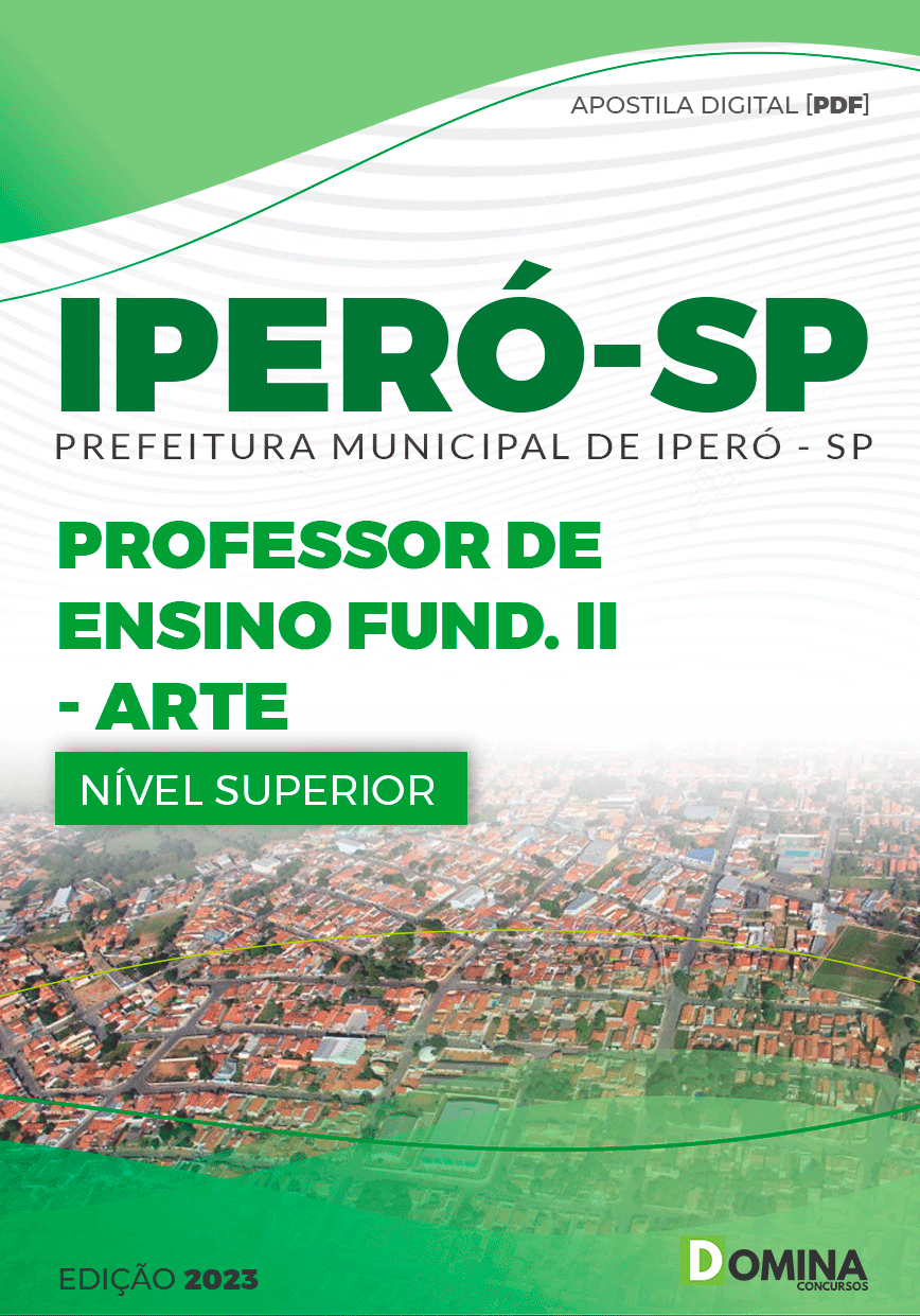 Apostila Pref Iperó SP 2023 Professor Ensino Fundamental II Arte