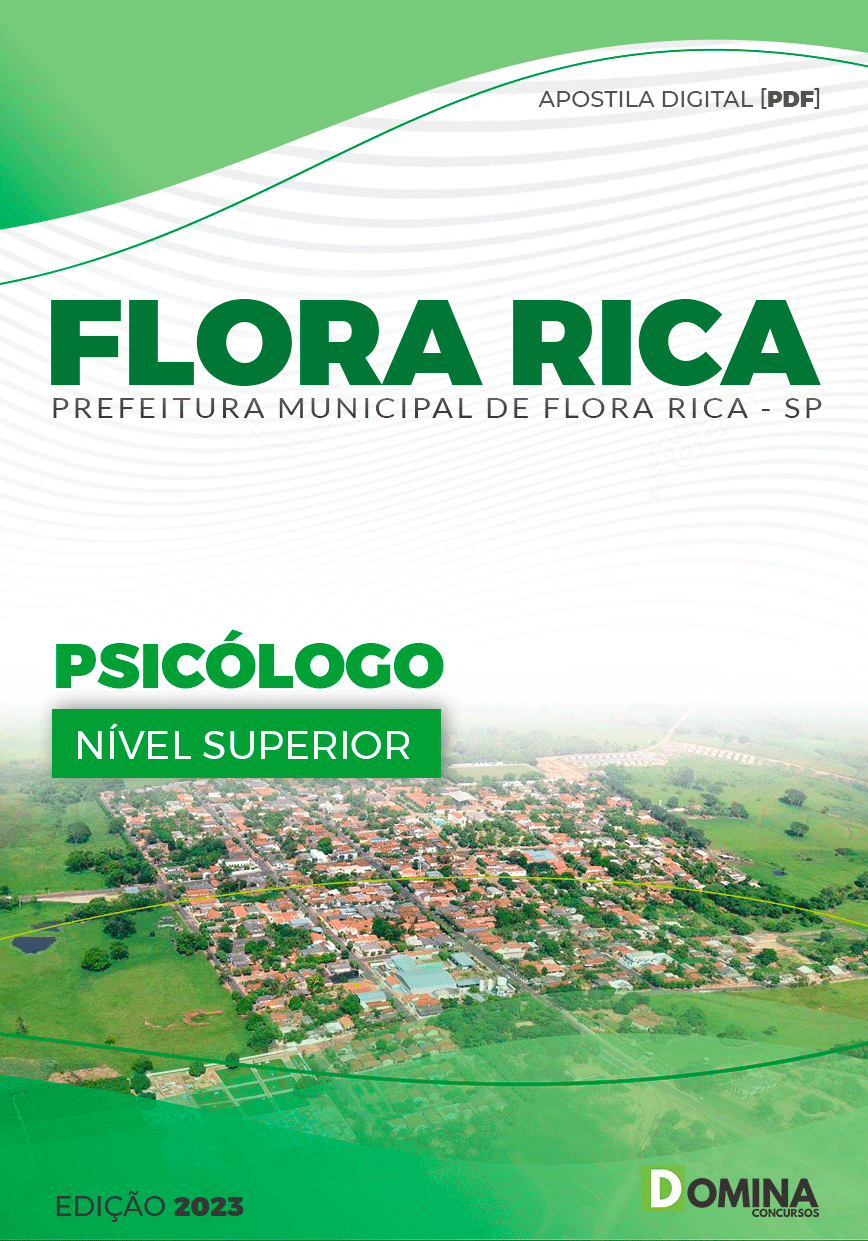 Apostila Concurso Pref Flora Rica SP 2023 Psicólogo