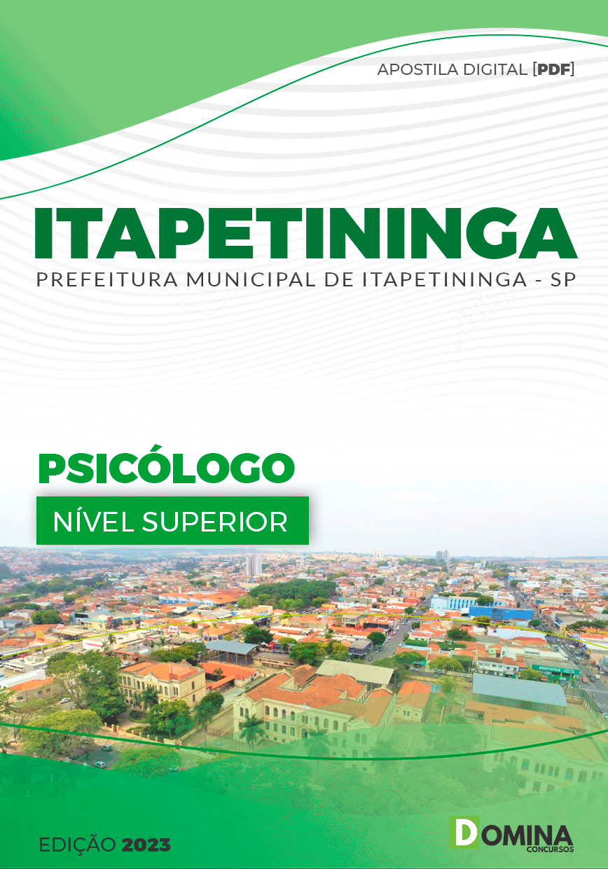 Apostila Concurso Pref Itapetininga SP 2023 Psicólogo