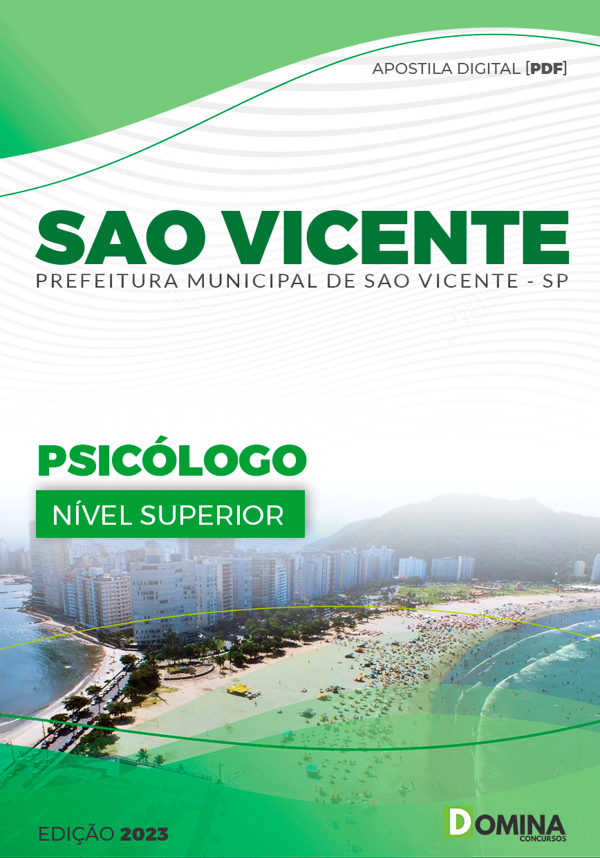 Apostila Concurso Pref São Vicente SP 2023 Psicólogo