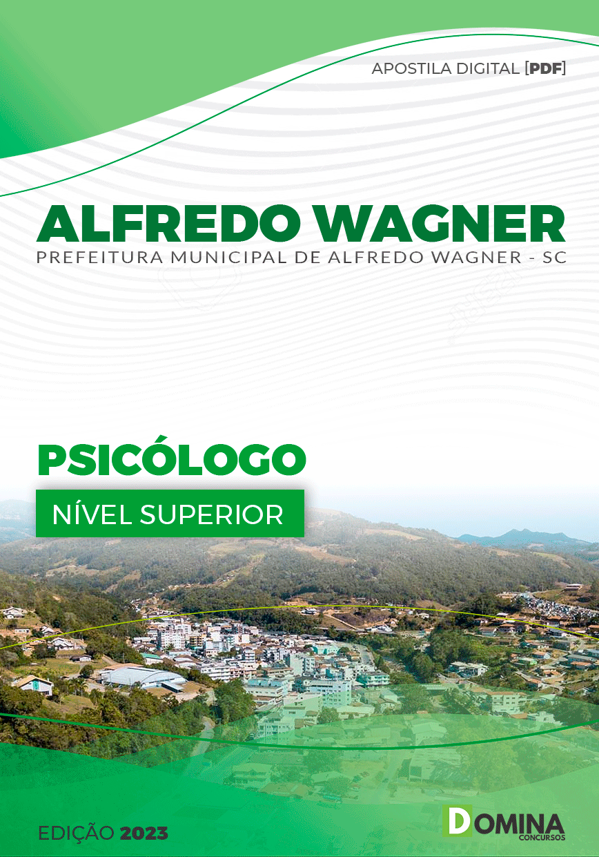 Apostila Digital Pref Alfredo Wagner SC 2023 Psicólogo