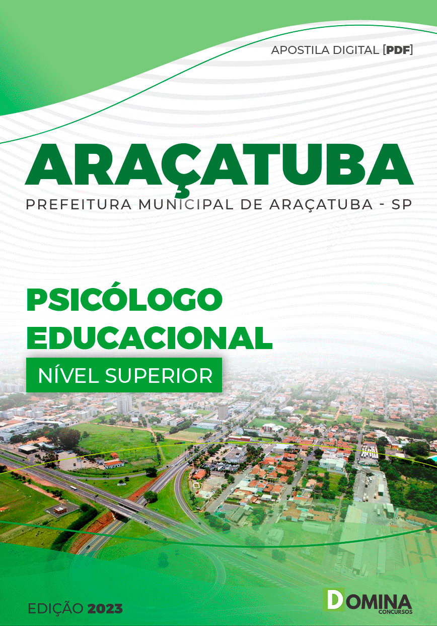 Apostila Pref Araçatuba SP 2023 Psicólogo Educacional