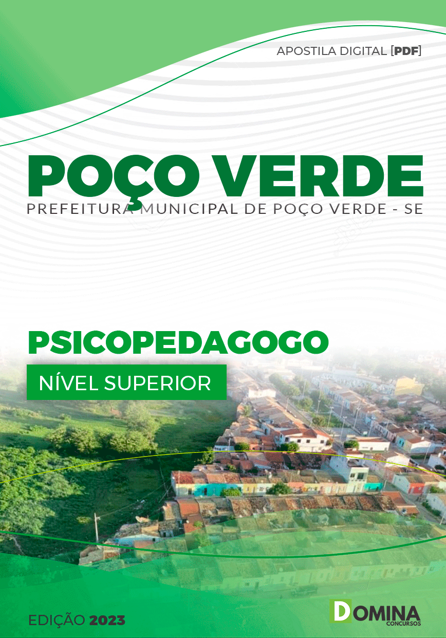 Apostila Concurso Pref Poço Verde SE 2023 Psicopedagogo