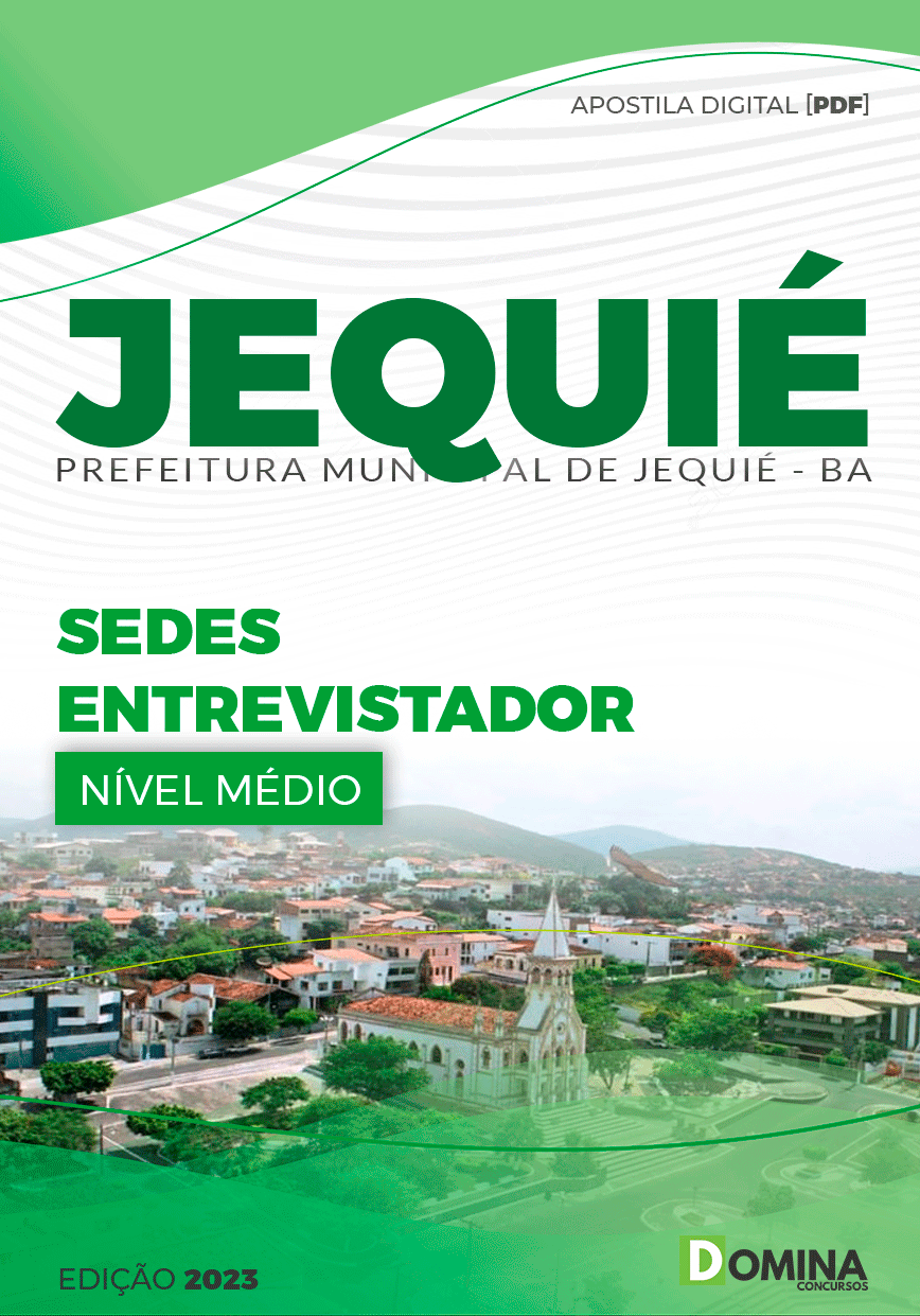 Apostila Digital Pref Jequié BA 2023 Entrevistador SME