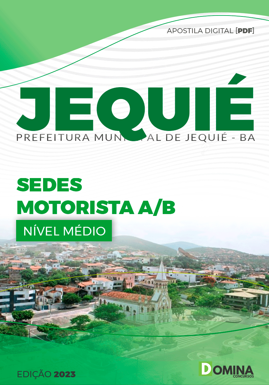 Apostila Digital Pref Jequié BA 2023 Motorista AB SEDES
