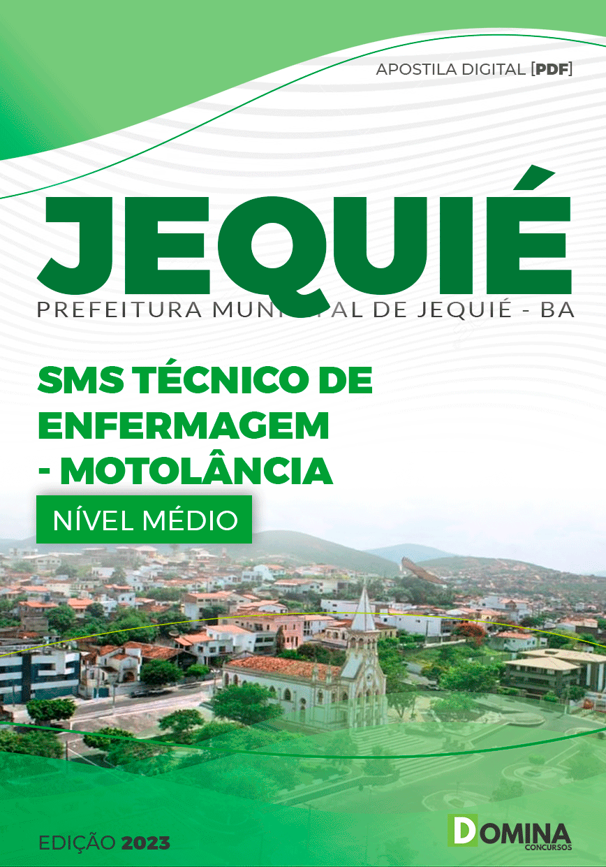 Apostila Pref Jequié BA 2023 Técnico Enfermagem Conduzir Motolância