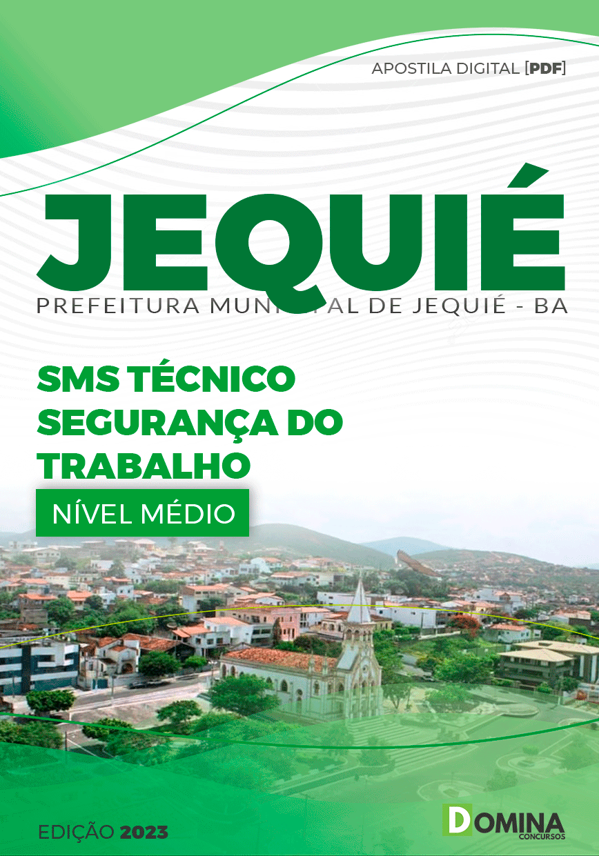 Apostila Pref Jequié BA 2023 Técnico Segurança Trabalho