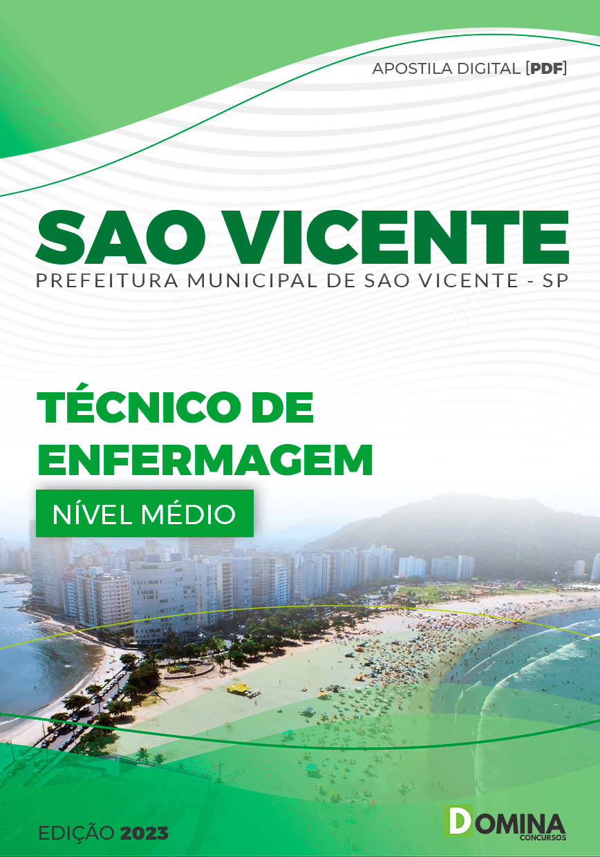 Apostila Pref São Vicente SP 2023 Técnico Enfermagem