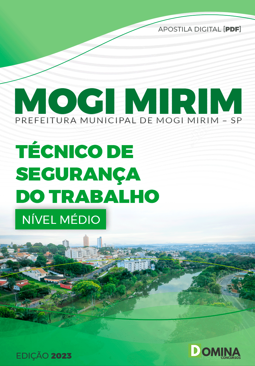 Apostila Pref Mogi Mirim SP 2023 Técnico Segurança Trabalho