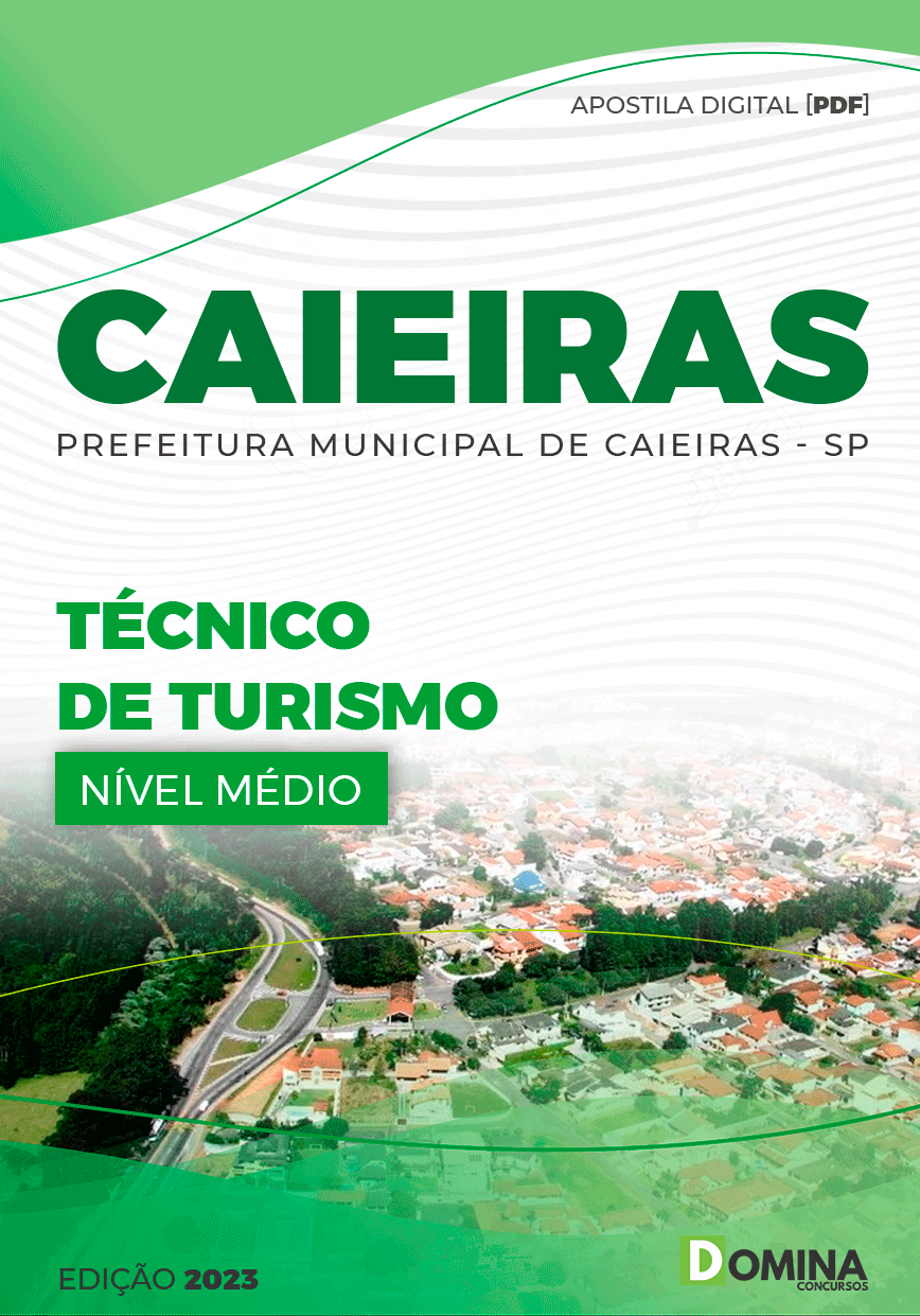 Apostila Concurso Pref Caieiras SP 2023 Técnico Tursimo
