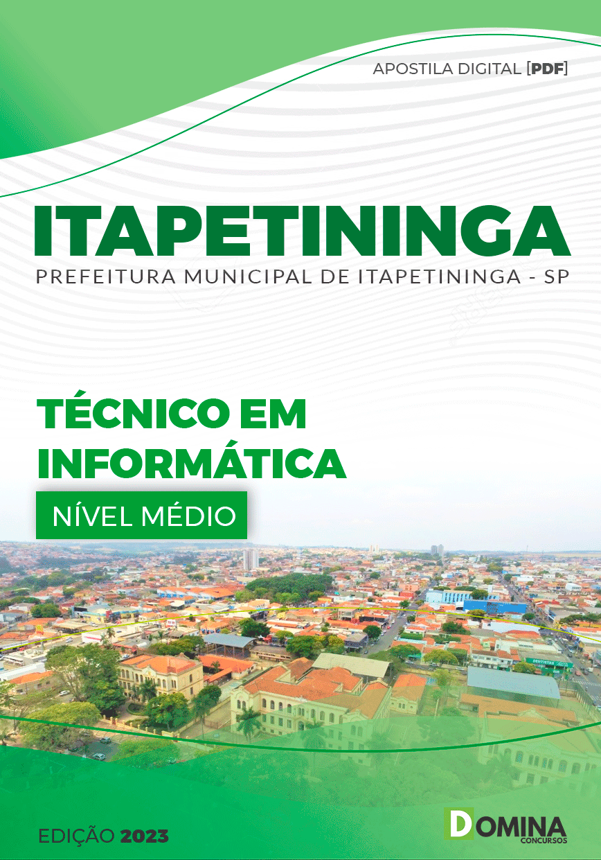 Apostila Concurso Pref Itapetininga SP 2023 Técnico em Informática