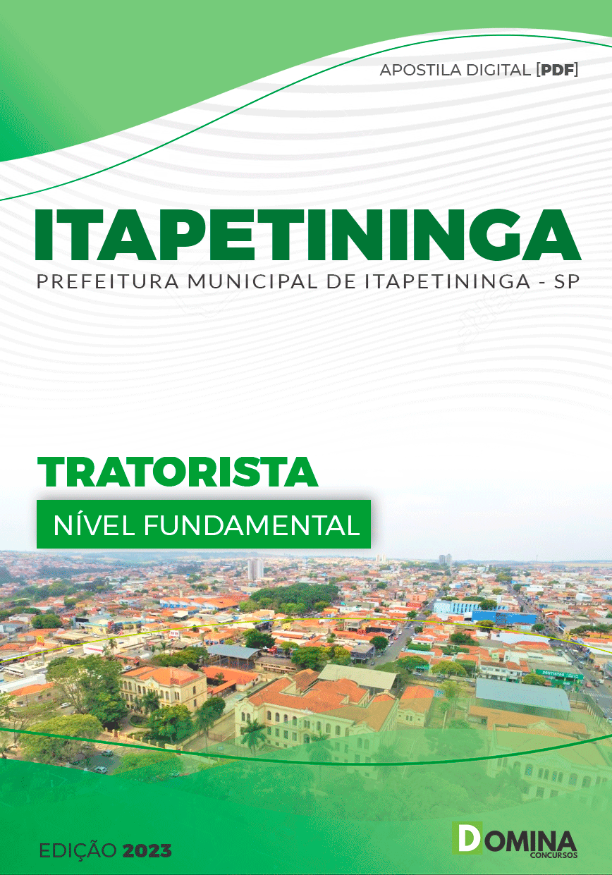 Apostila Concurso Pref Itapetininga SP 2023 Tratorista