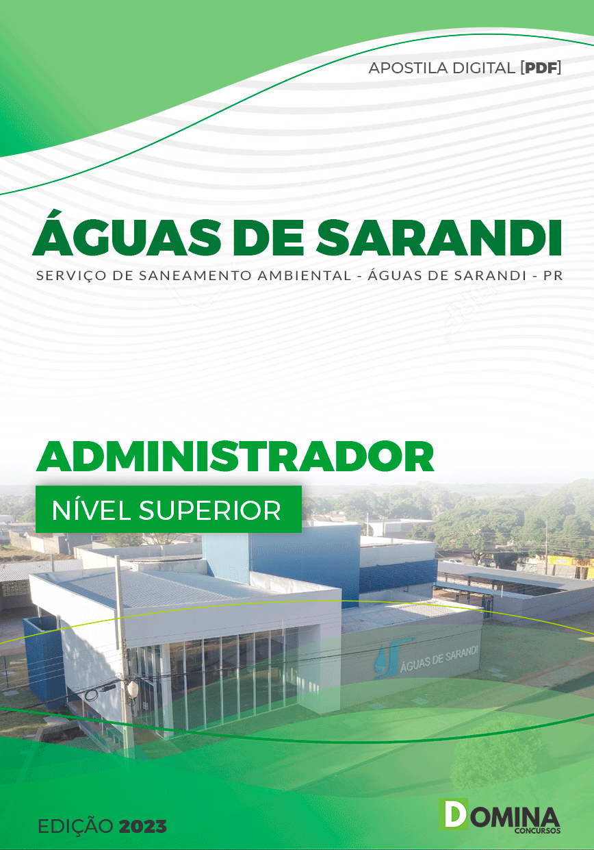 Apostila ÁGUAS DE SARANDI PR 2023 Administrador