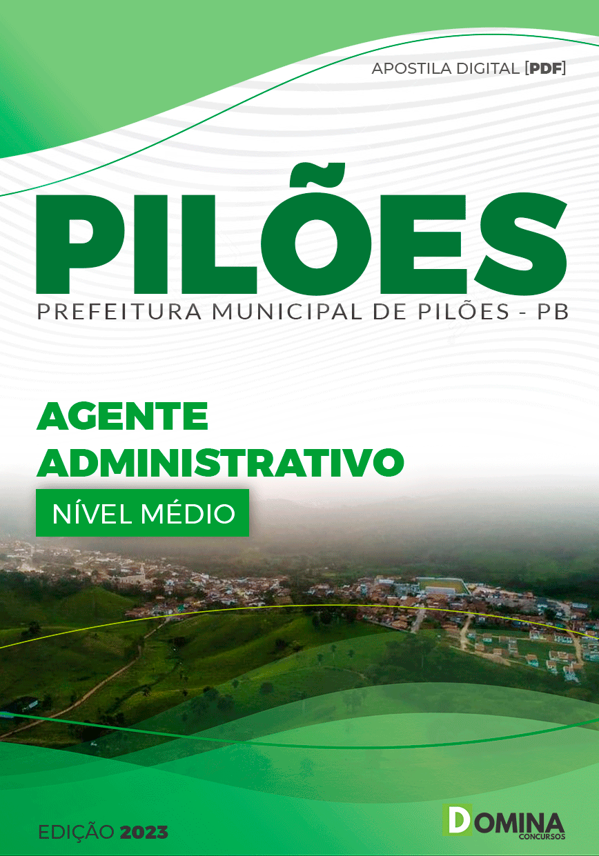 Apostila Concurso Pref Pilões PB 2023 Agente Administrativo