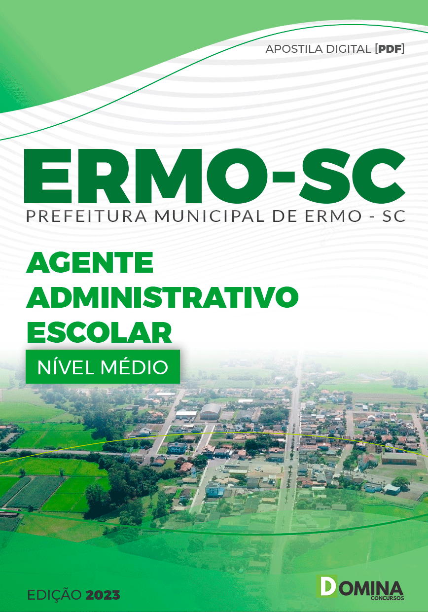 Apostila Concurso Prefeitura Ermo SC 2023 Agente Administrativo Escolar